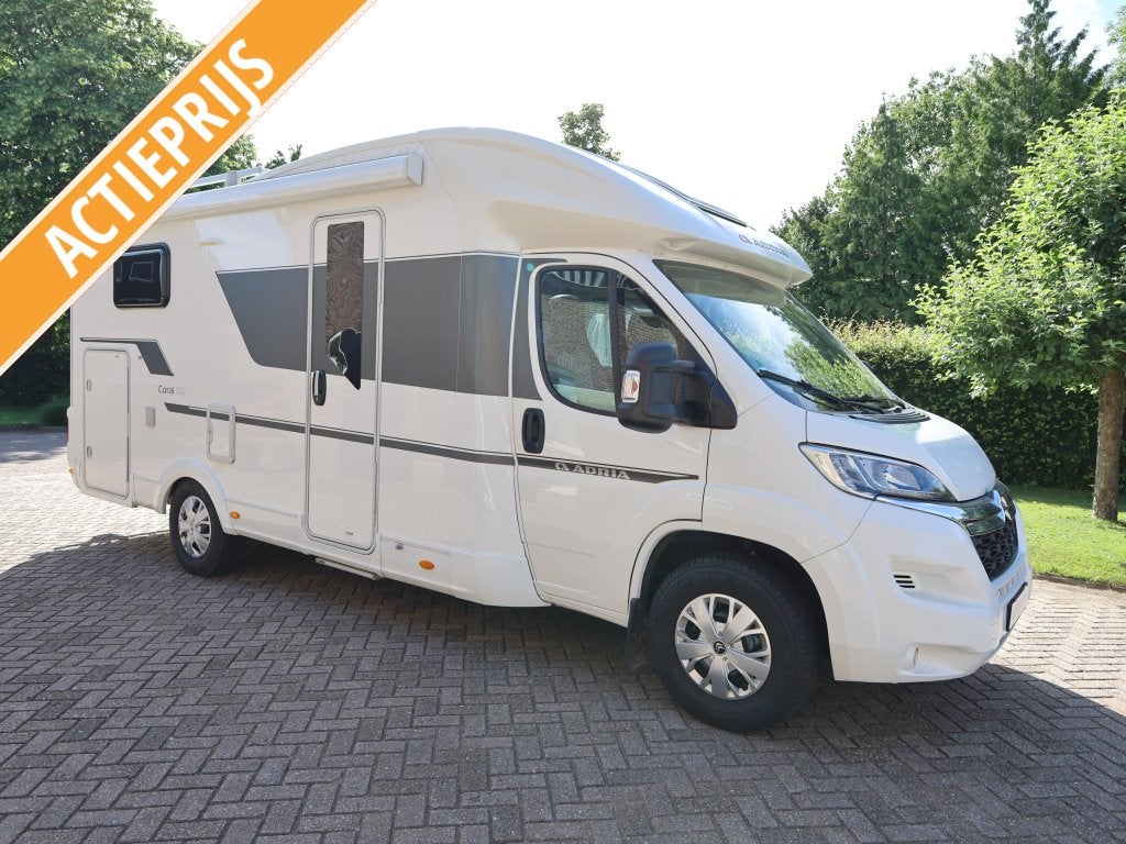 Adria Coral Axess 600 SL levelsysteem | fietsenrek, Niet ingevuld, Ringverwarming, Brandblusser, Bedrijf