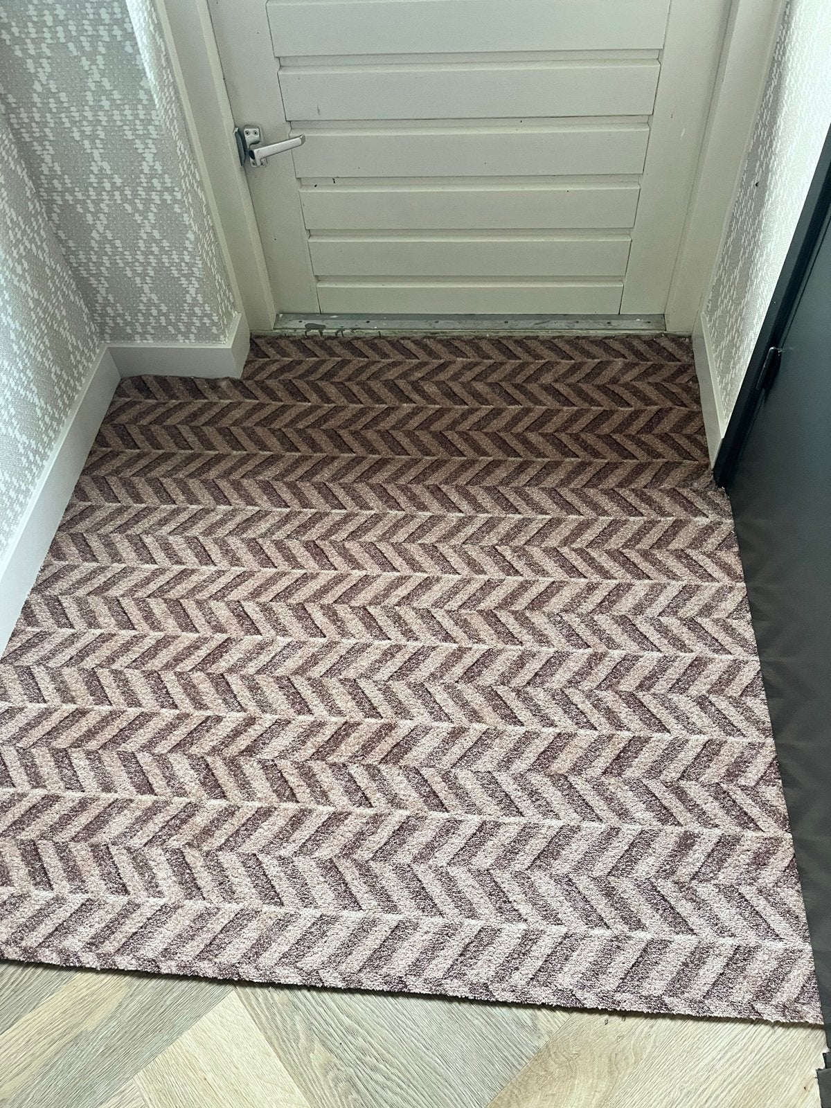 Fab Foyer droogloopmat bone beige visgraat, Tuin en Terras, Deurmatten, Nieuw, Droogloopmat, Schoonloopmat, Binnen, Ophalen of Verzenden