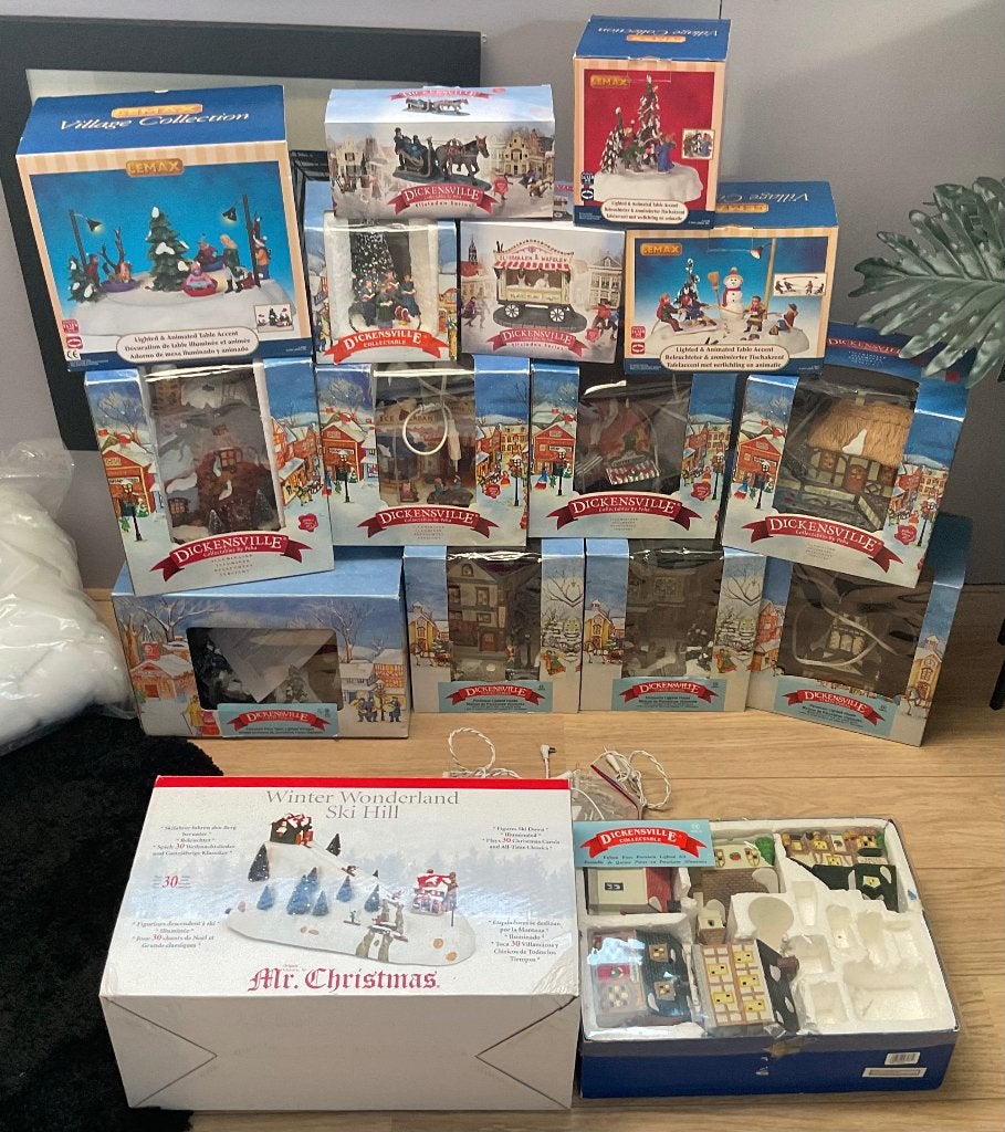 Dickensville, volledig kerstdorp, Ophalen, Zo goed als nieuw