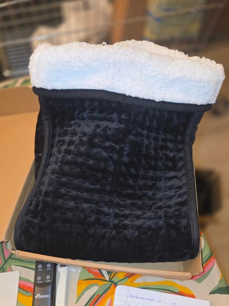 Voetenwarmer zwart met wit, Witgoed en Apparatuur, Persoonlijke-verzorgingsapparatuur, Ophalen of Verzenden