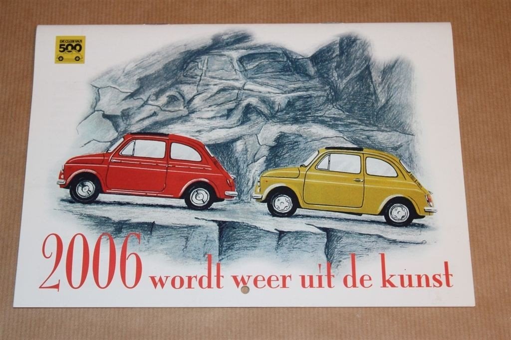 Fiat 500 Club - Kalender 2006, Boeken, Ophalen of Verzenden, Zo goed als nieuw, Overige merken