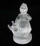 Goebel sierglas beeldjes en Villeroy&Boch klokje, Ophalen of Verzenden, Zo goed als nieuw, Hummel