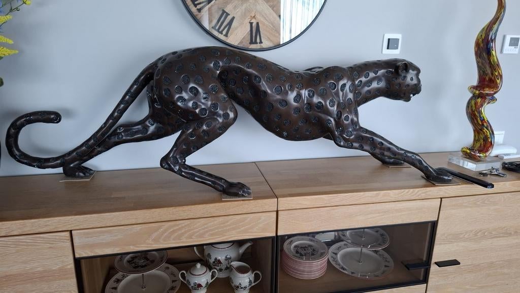 Bronzen beeld jaguar, Ophalen, Zo goed als nieuw