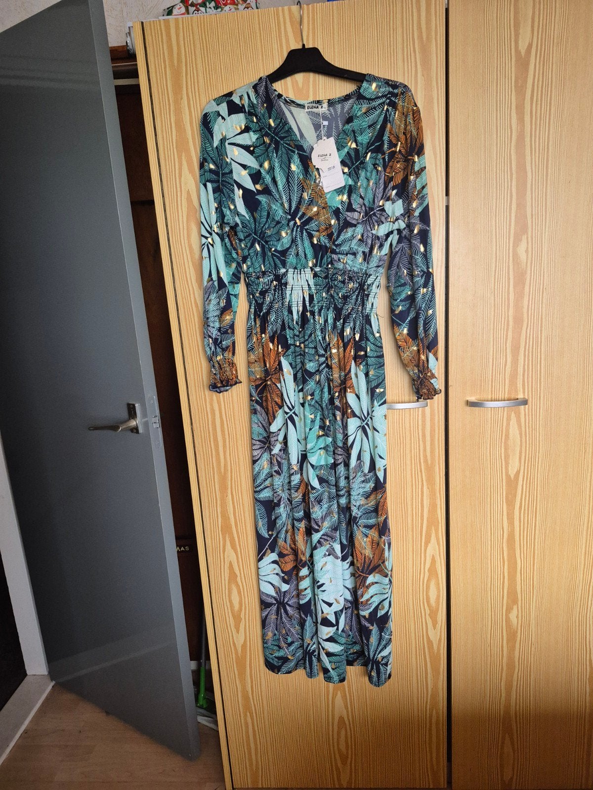 Magic jurk met tropische print - Maat 38 t/m 50, Maat 46/48 (XL) of groter, Ophalen of Verzenden, ELENA Z, Nieuw