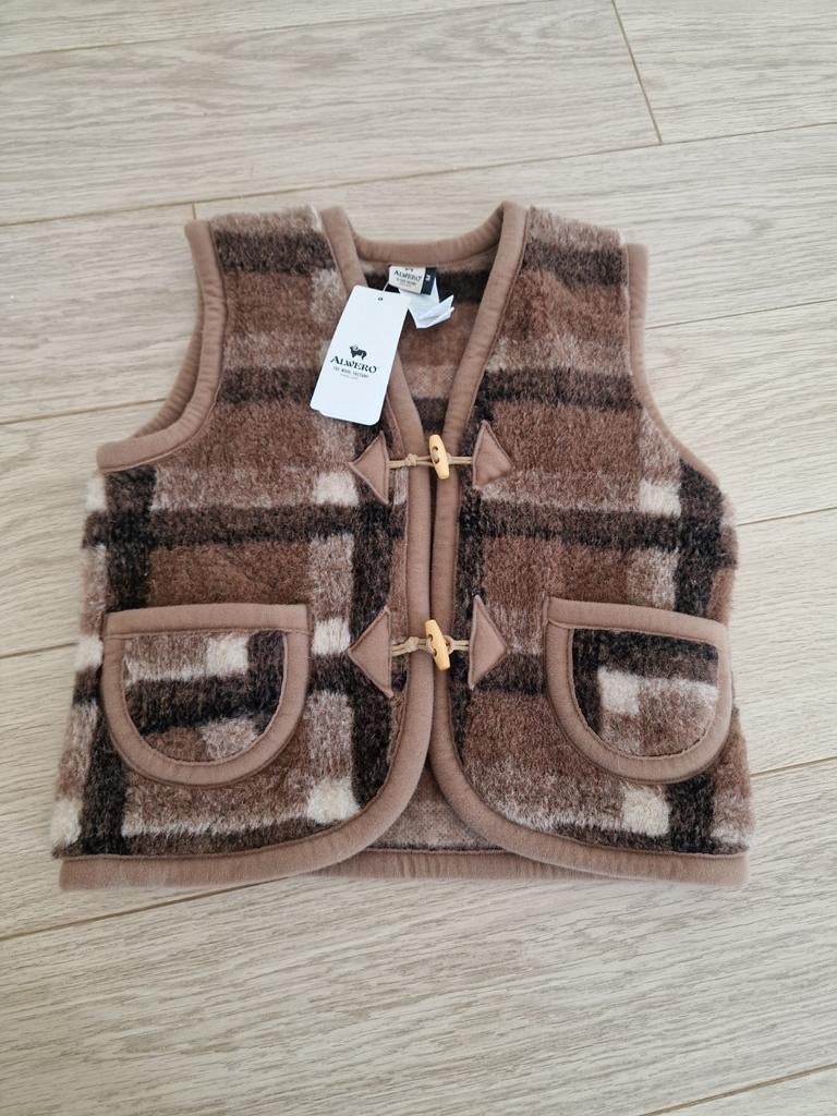 Alwero wollen bodywarmer 116/122 nieuw, Ophalen of Verzenden, Nieuw, Alwero, Jongen of Meisje