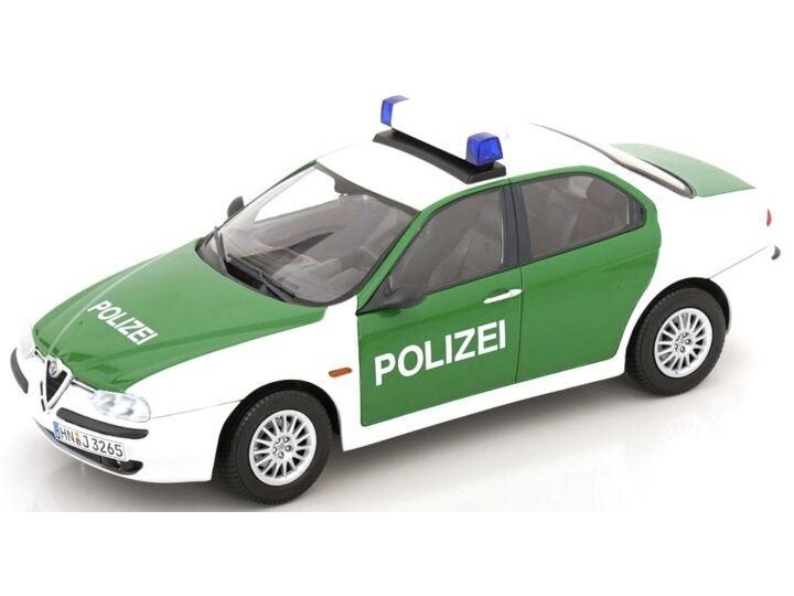 Alfa romeo 156 1998 duitse polizei triple 9 nieuw 1:18, Ophalen, Nieuw, Auto, Overige merken