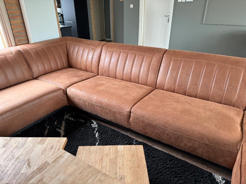 Bank, Huis en Inrichting, Ophalen, Hoekbank, 300 cm of meer, Zo goed als nieuw