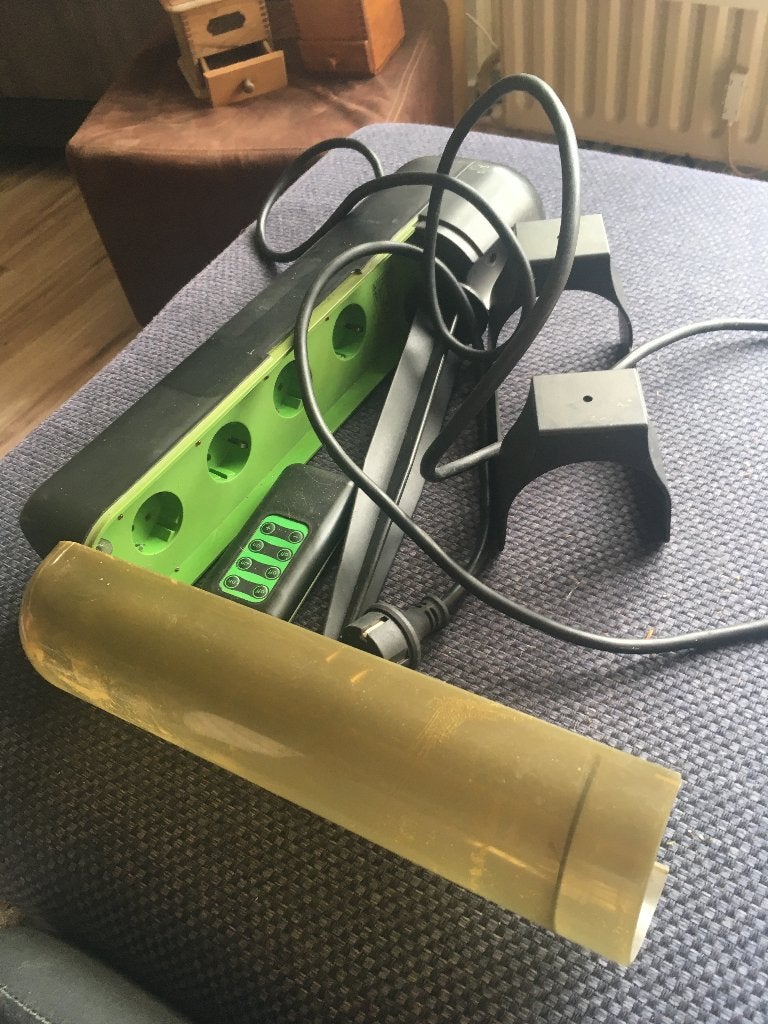 praktisch tuin verlengsnoer/4xinpoet+afstandbed., Tuin en Terras, Ophalen of Verzenden, Gebruikt