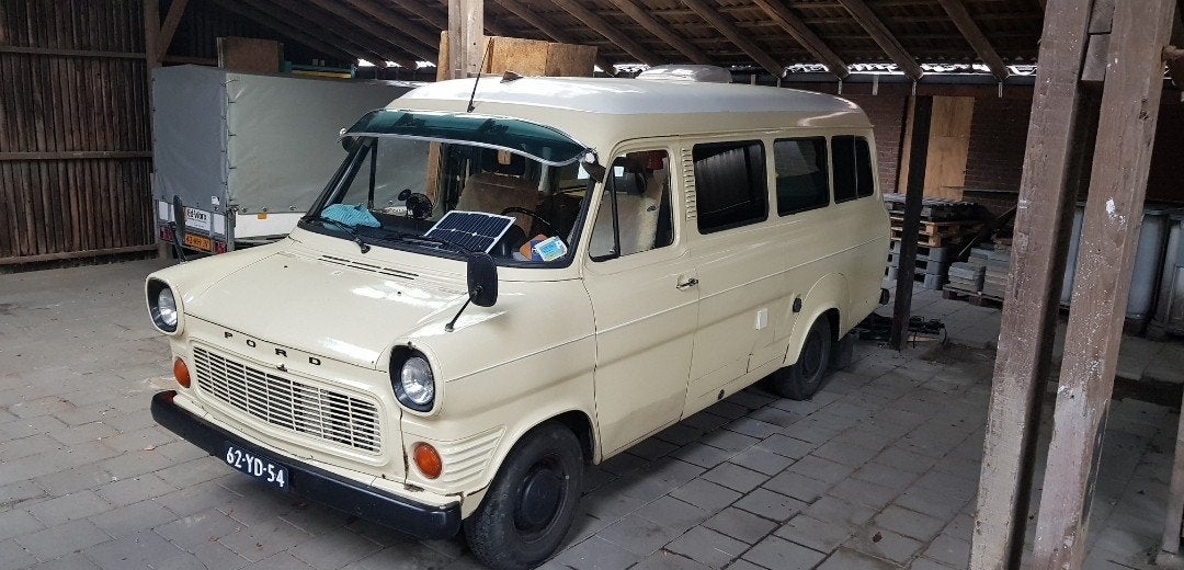 Kampeerbus camper Oldtimer Ford Transit MK1 (Duitse ambulan, Auto's, Ford, Wit, 144 pk, Geïmporteerd, 2933 cc
