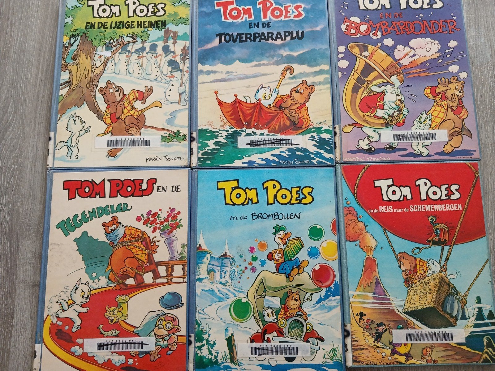 Tom Poes stripboeken - 6 delen, Meerdere stripboeken, Ophalen of Verzenden, Gelezen