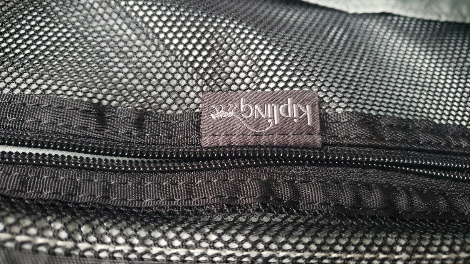 Kipling Schoudertas - Donkergrijs met Aapje, Ophalen of Verzenden, Zo goed als nieuw, Grijs, Schoudertasje