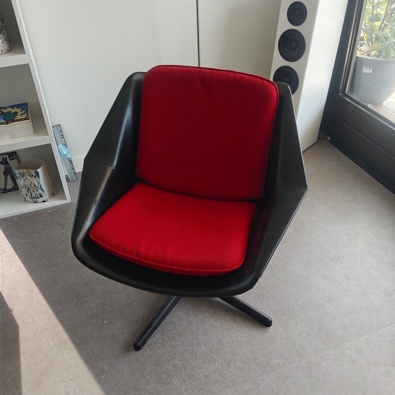 vintage draaifauteuil pastoe fm08, Ophalen, Minder dan 75 cm, 50 tot 75 cm