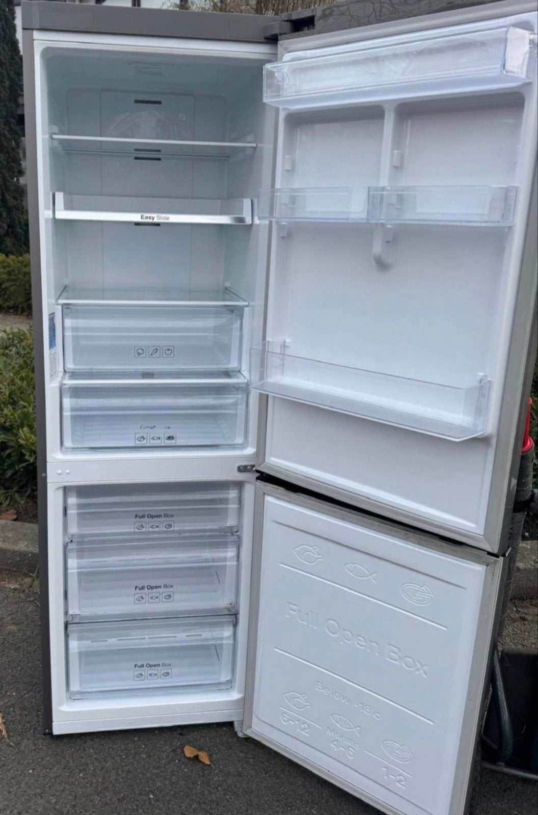 koelkast Samsung ijskasten ( R.V.S), Witgoed en Apparatuur, Koelkasten en IJskasten, Ophalen, Gebruikt, 200 liter of meer, 60 cm of meer