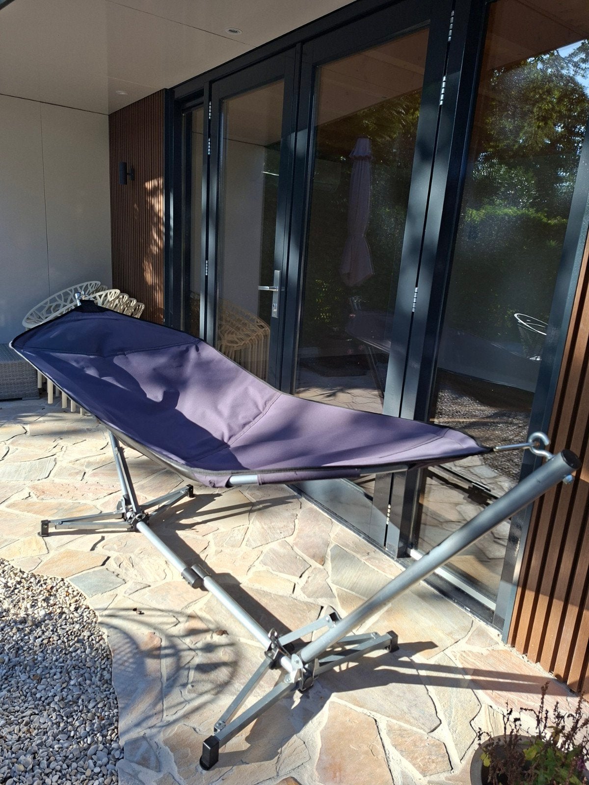 Travel & Co opvouwbare hangmat met standaard, Ophalen, Opvouwbaar, Gebruikt, Eenpersoons