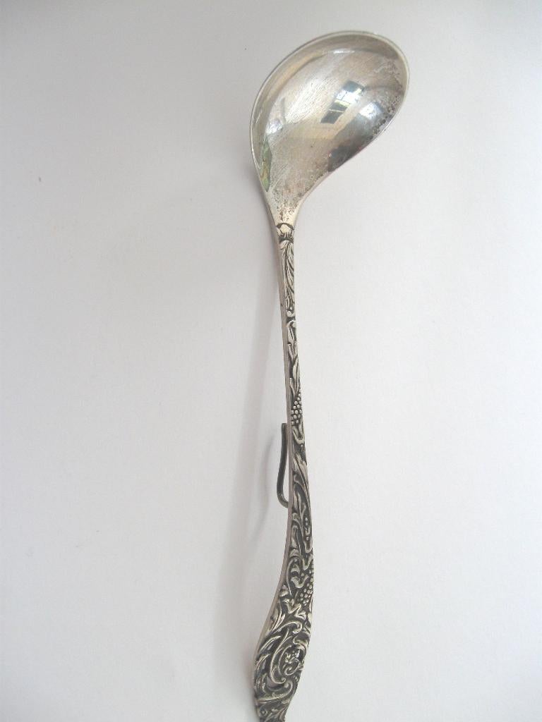 zilver Jam of roomlepel met merkjes  zie nieuwe staat, Antiek en Kunst, Ophalen of Verzenden