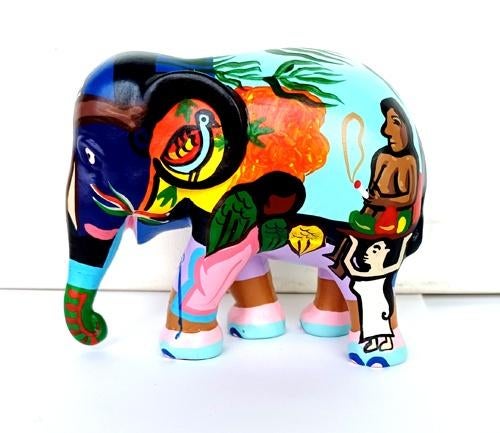 elephant parade beeld olifant 10 cm hoog zeer kleurrijk, Ophalen of Verzenden, Zo goed als nieuw, Dier