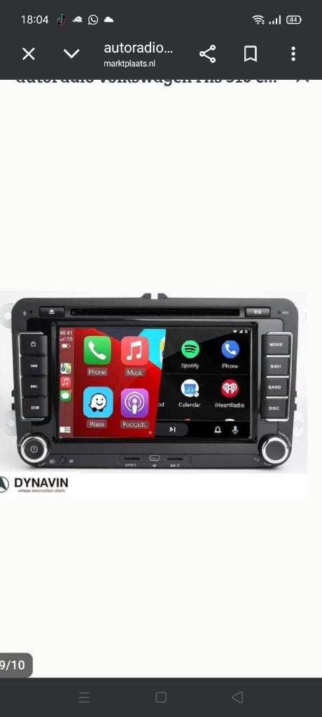 Auto radio dubbel din, Auto diversen, Ophalen of Verzenden, Zo goed als nieuw