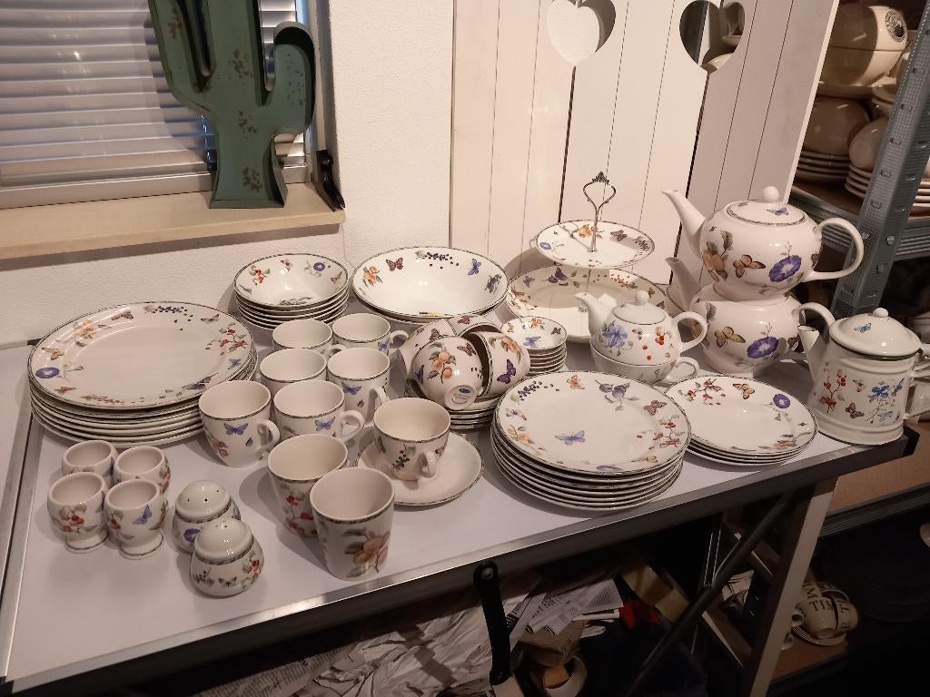 JBS servies Fruit en Flowers, Keramiek, Overige typen, Ophalen of Verzenden, Zo goed als nieuw