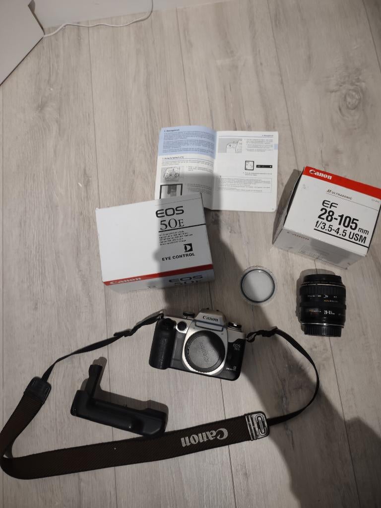 Canon EOs 50E spiegelreflex camera met lens 28-105, Ophalen, Gebruikt, Spiegelreflex, Canon