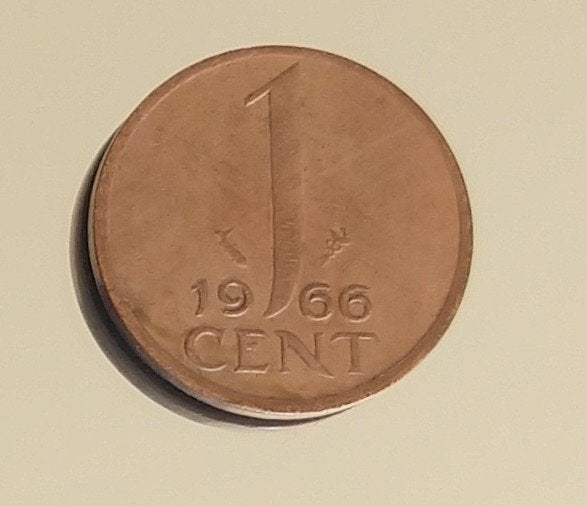 1 cent 1966,  visje   volgnr 14, Ophalen of Verzenden, Koningin Juliana, Losse munt