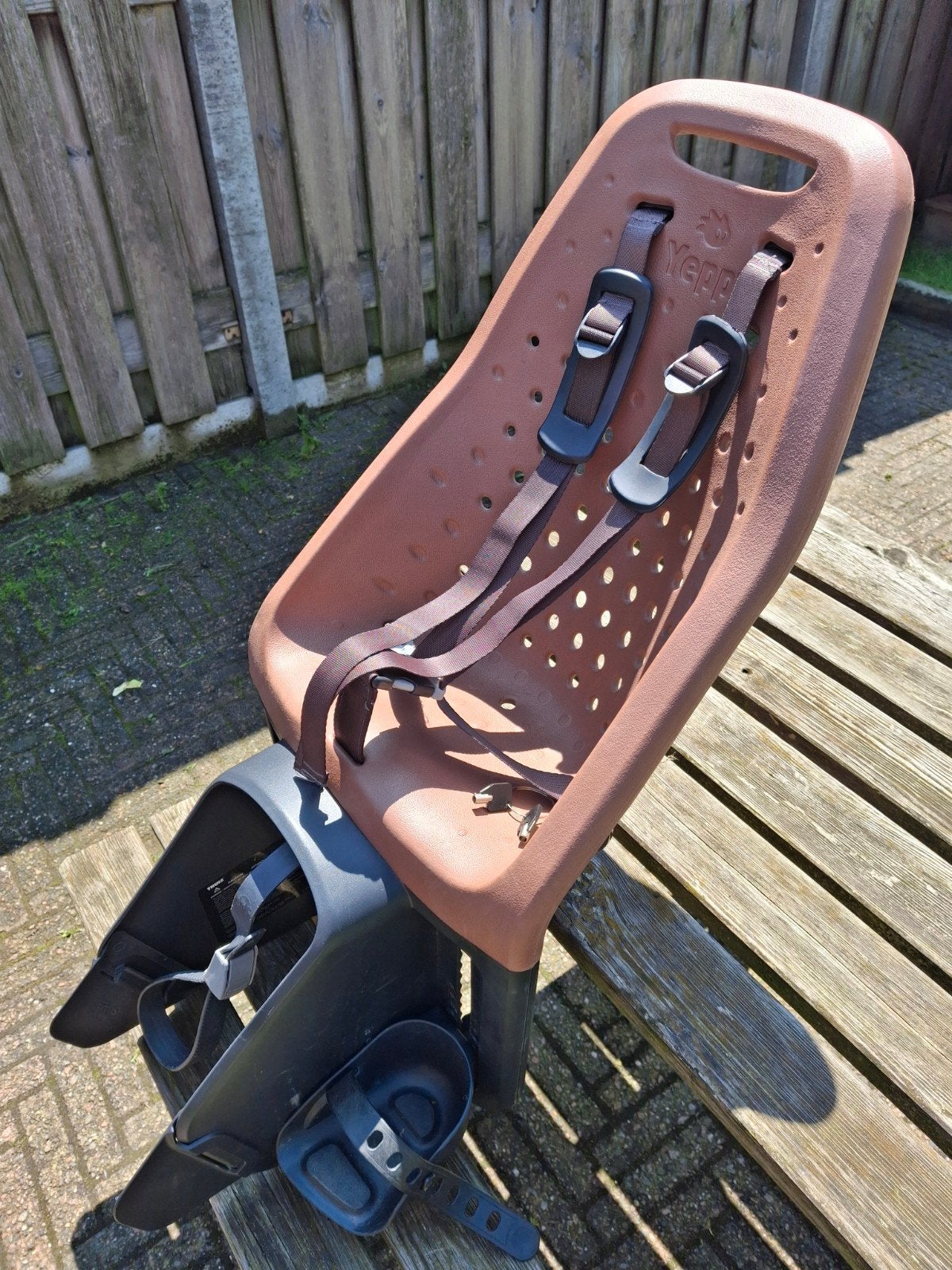 GMG Yepp Maxi Achterzitje Bruin, Ophalen, Achterzitje, Yepp (GMG), Gebruikt