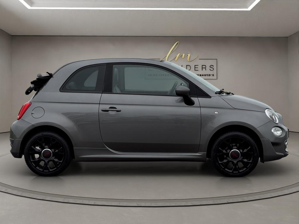 Fiat 500C 1.2 Sport 2017 GRIJS | Cabriolet | TomTom Navigati, Keurmerk '100% Onderhouden', Gebruikt, 4 cilinders, Cabriolet