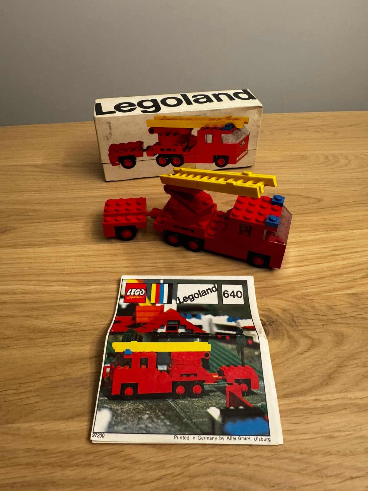 LEGO set 640 Fire Truck (inclusief doos), Lego, Ophalen of Verzenden, Zo goed als nieuw, LEGOLAND
