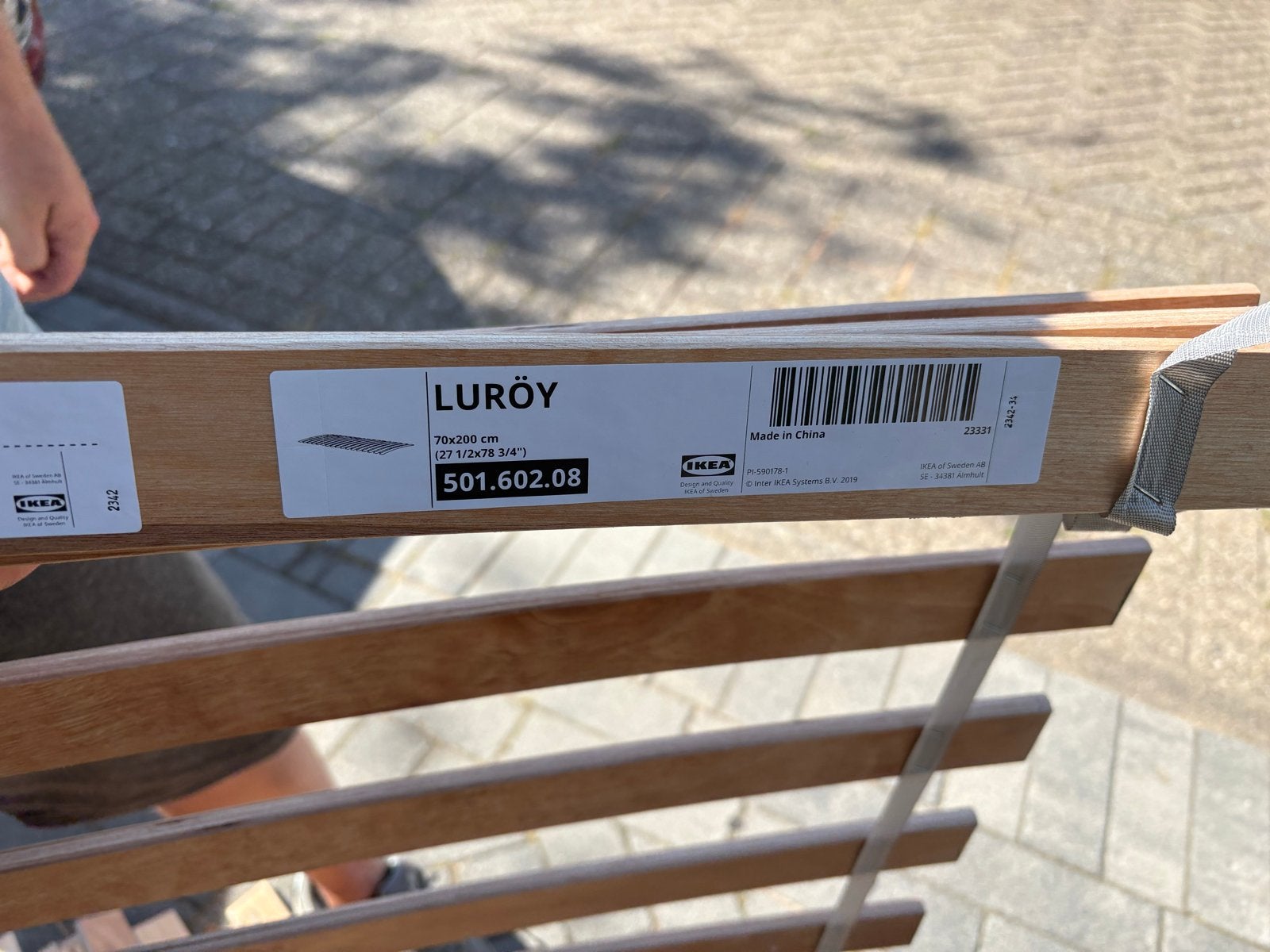 IKEA Luroy lattenbodem 2 stuks (70x200 cm), Ophalen, Gebruikt, Tweepersoons, 140 cm