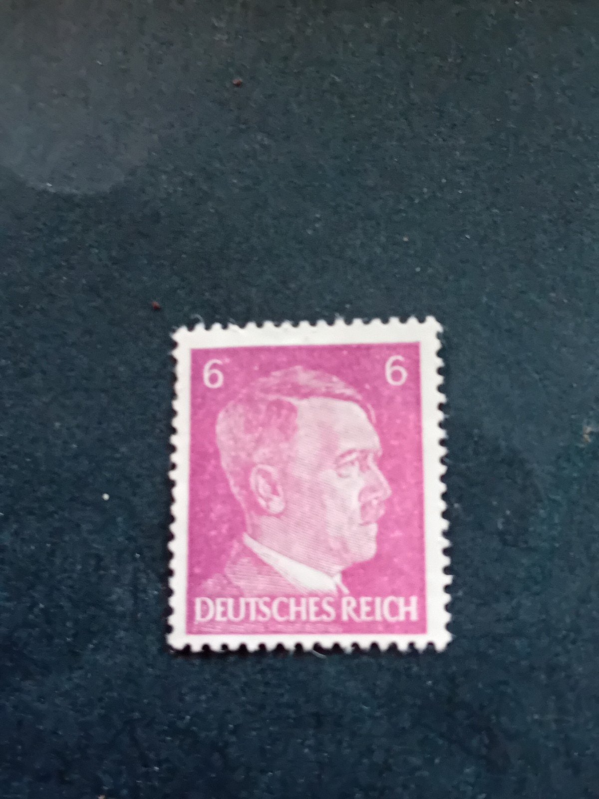 Duitse postzegel Hitler 6 Pfennig Deutsches Reich, Postzegels en Munten, Ophalen of Verzenden, Duitse Keizerrijk