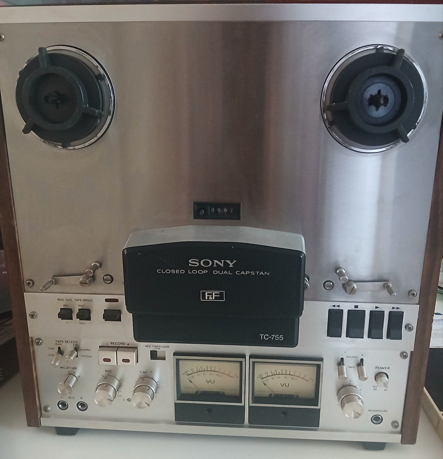 Vintage Sony TC-755 Bandrecorder met diverse spoelen, Ophalen, Bandrecorder, Met banden