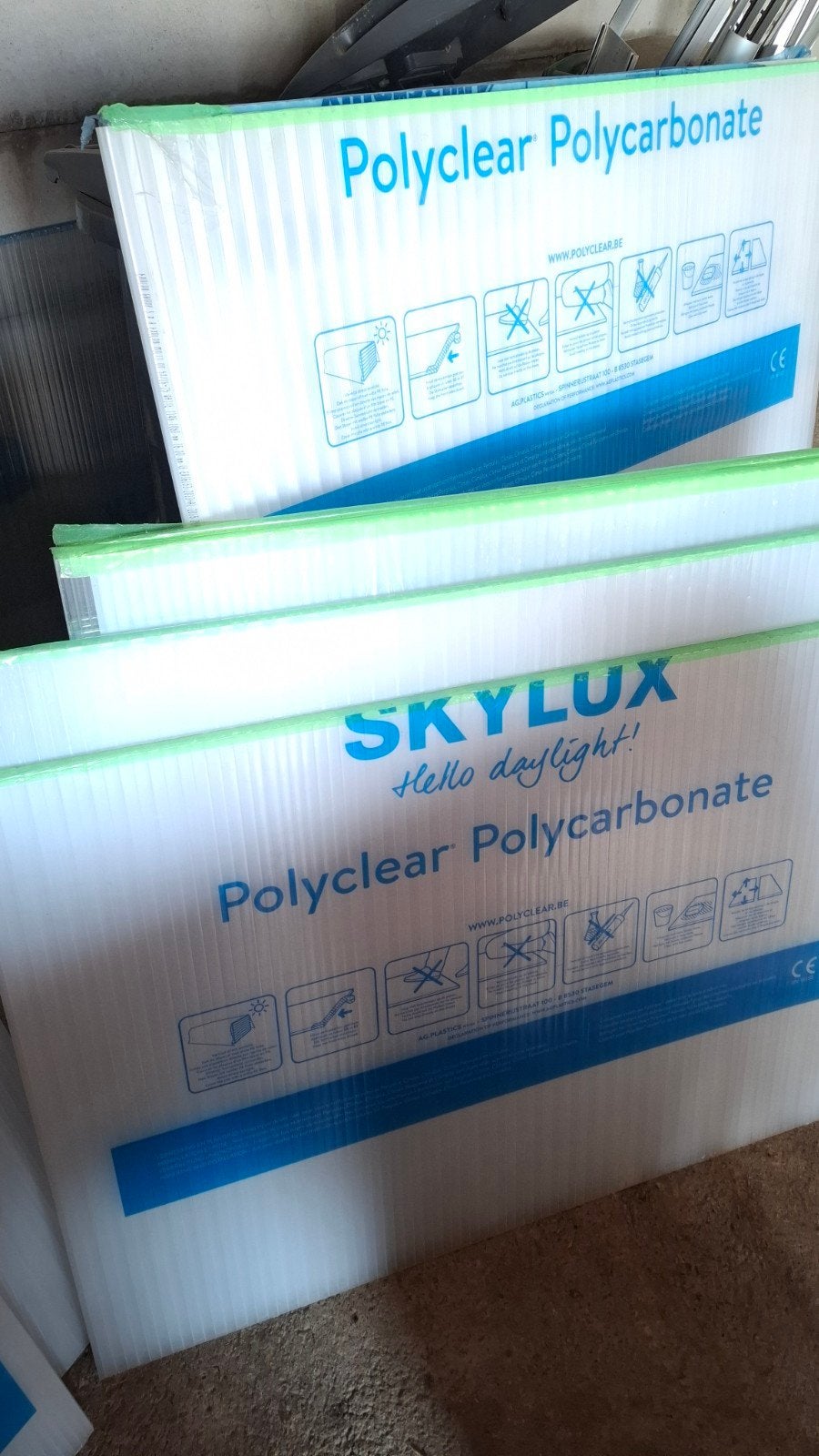 Skylux Polyclear Polycarbonaat platen - Nieuw, Ophalen of Verzenden, Nieuw, Overige materialen, 20 tot 50 mm