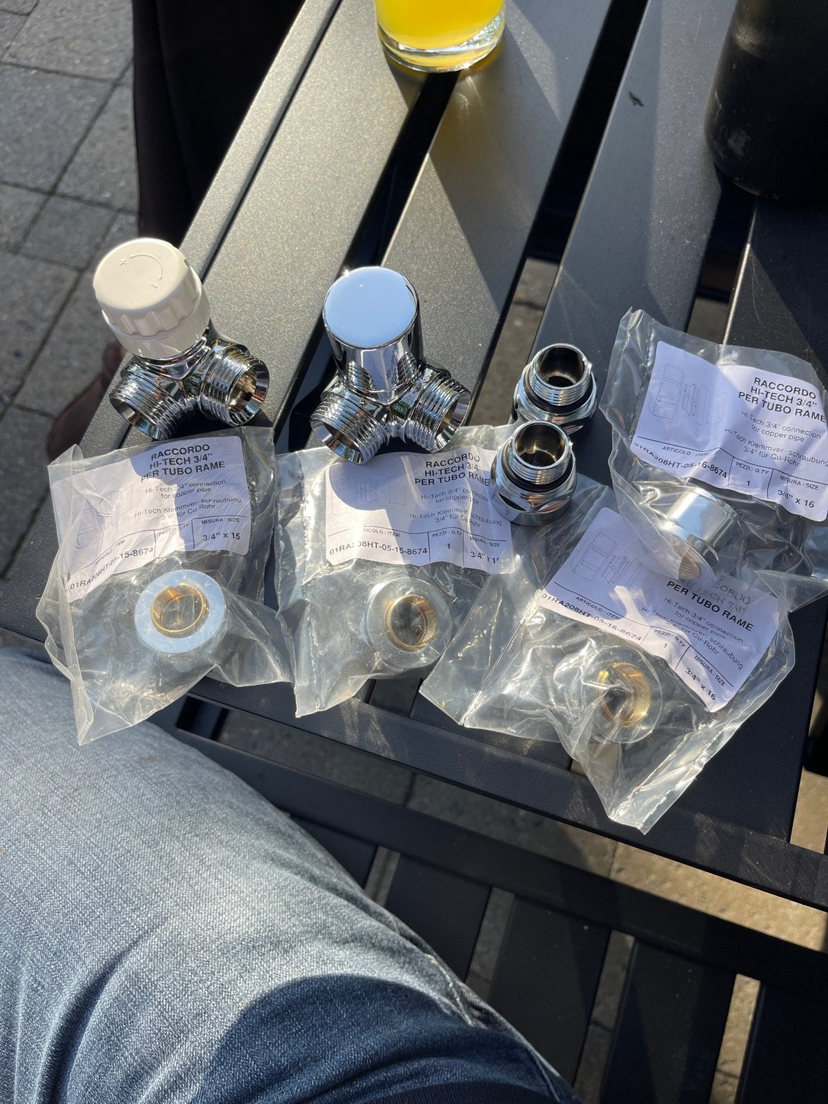 Nieuwe RACCORDO HI-TECH 3/4" Koperen Pijpkoppelingen, Ophalen, Nieuw, Chroom, Overige typen