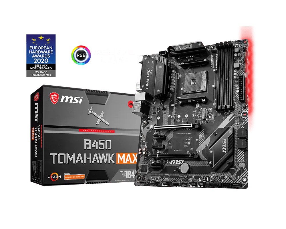 MSI B450 TOMAHAWK MAX, Ophalen of Verzenden, Zo goed als nieuw, DDR4