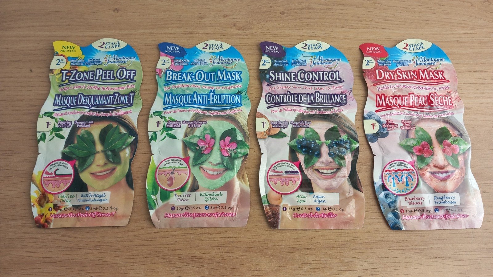Restpartij Montagne Jeunesse gezichtsmaskers (+/- 3400 stuks, Ophalen, Nieuw, Gehele gezicht, Reiniging