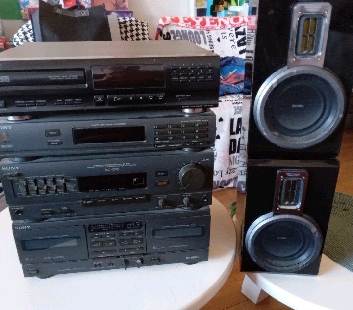 moet weg vintage stereo toren uit de jaren 90, Audio, Tv en Foto, Ophalen, Gebruikt, Cassettedeck, Losse componenten