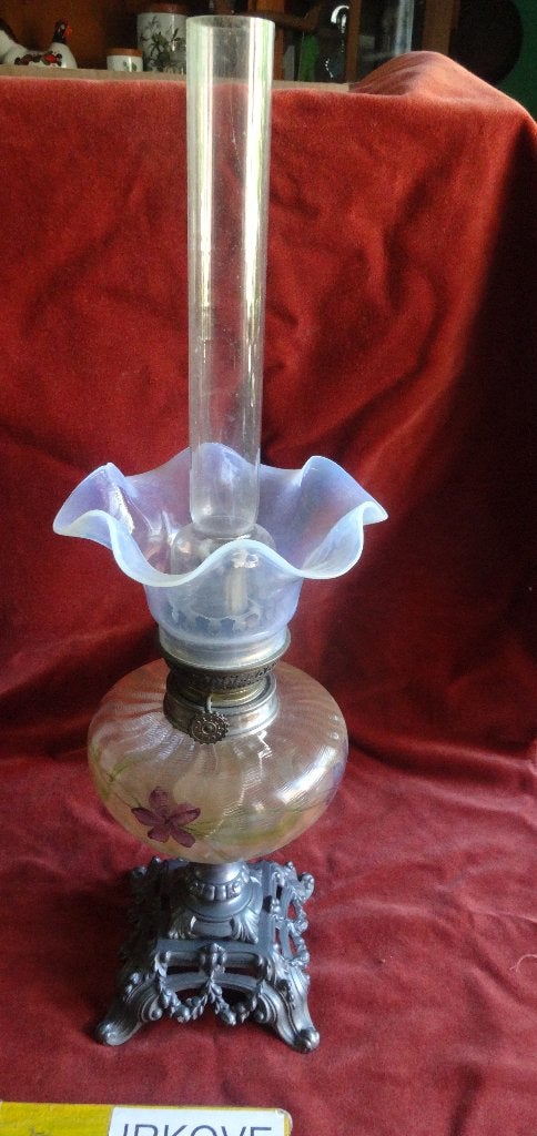 TOPPER! ANTIEK FRANSE? OLIELAMP * Compleet *, Verzenden
