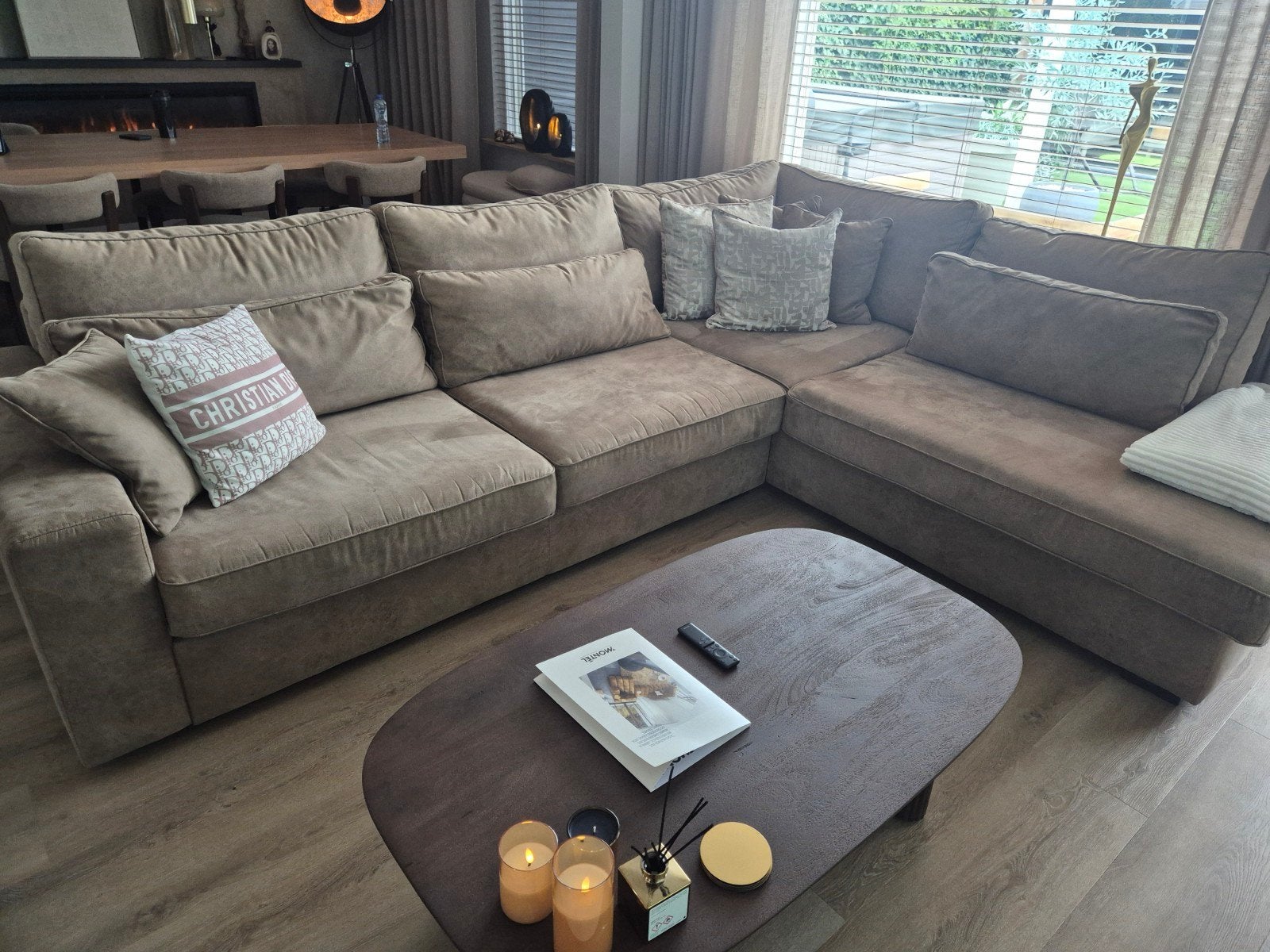 Comfortabele Hoekbank - Zo goed als nieuw, Ophalen, Modern, Comfortabel, 100 tot 125 cm, Hoekbank
