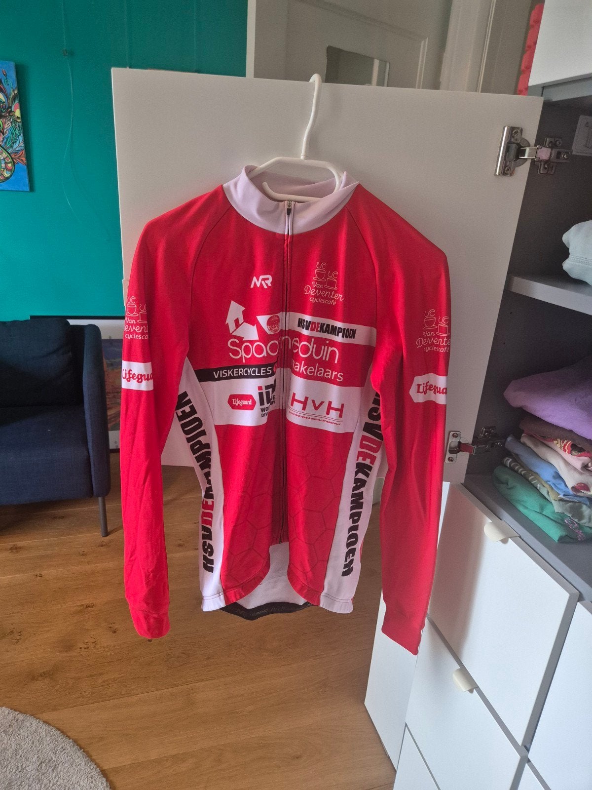Milremo H.S.V. De Kampioen wielershirt lange mouwen, Ophalen of Verzenden, Gebruikt, Kleding