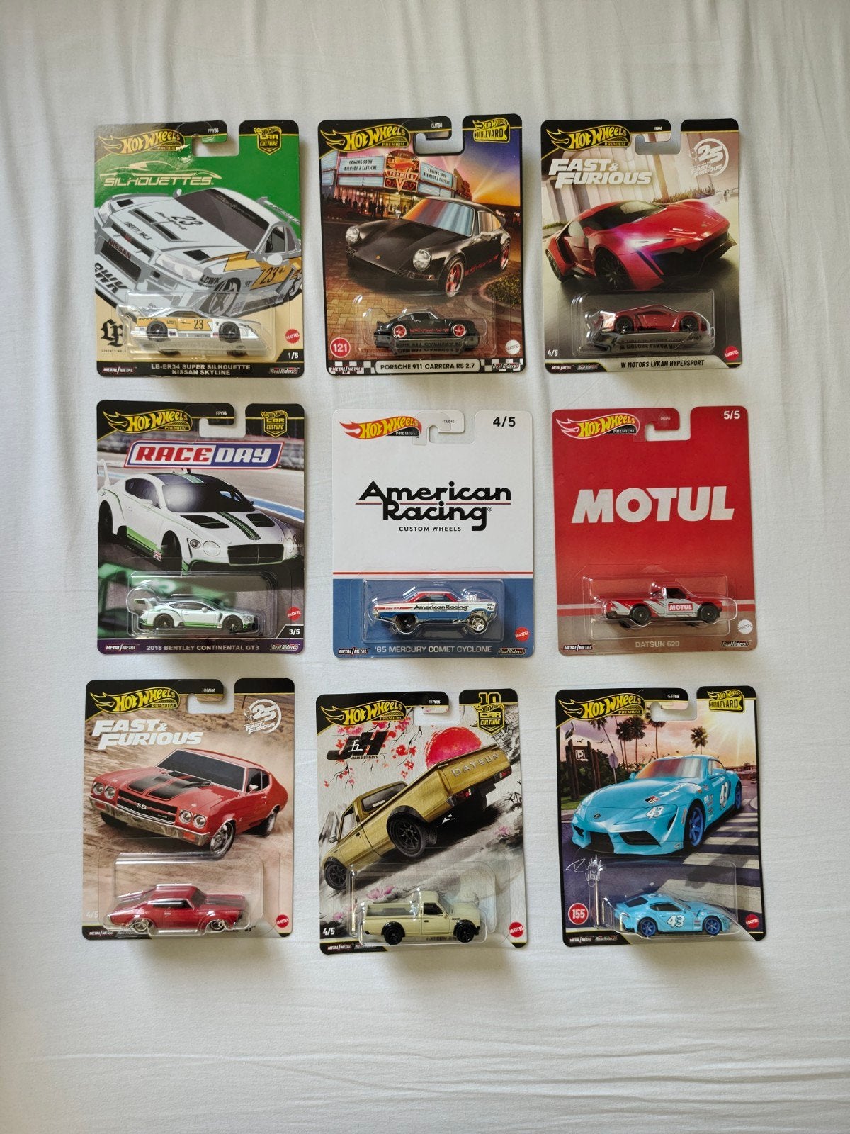 9 nieuwe hot wheels, Ophalen of Verzenden, Nieuw, Auto