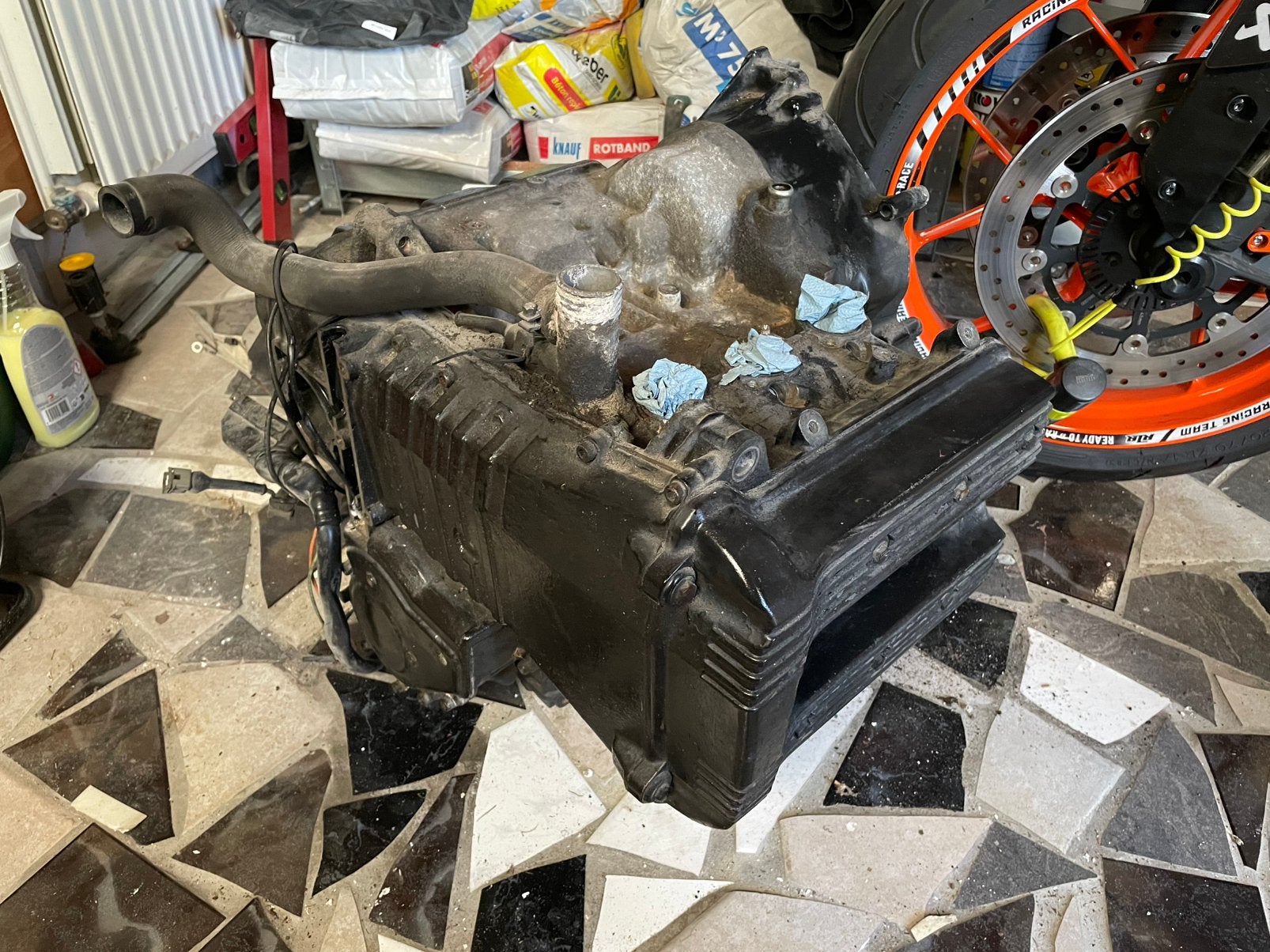 BMW K75 motor, Ophalen, Gebruikt