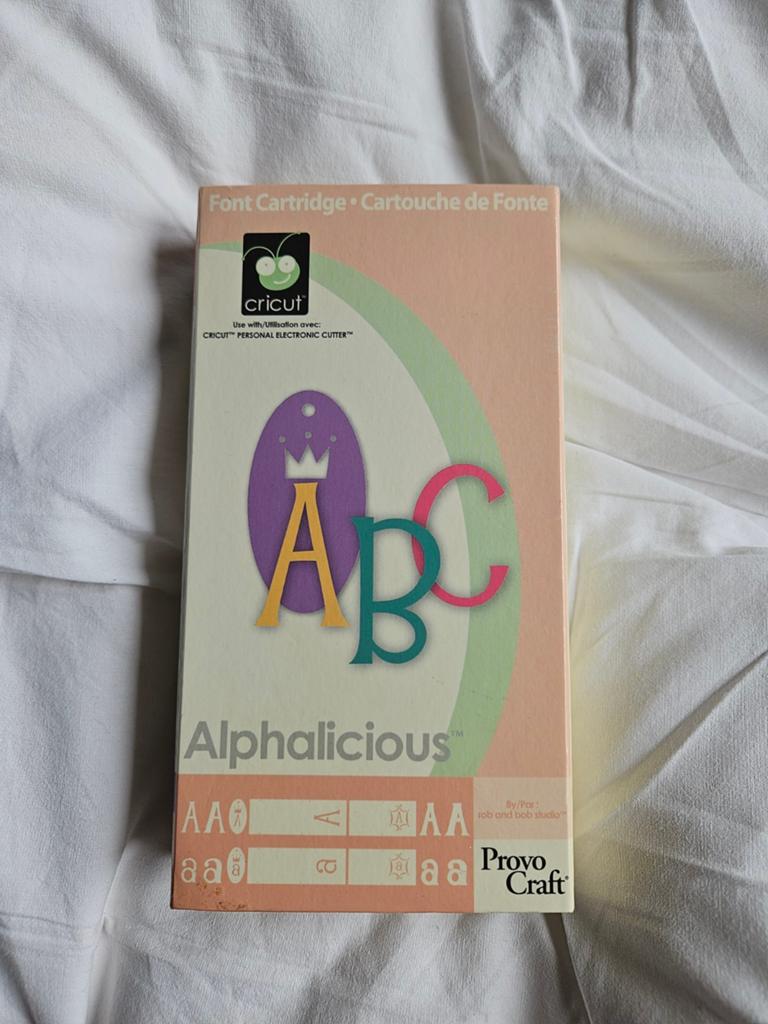 Cricut Alphalicious Font Cartridge - Knutselmateriaal, Ophalen, Zo goed als nieuw, Gereedschap of Toebehoren