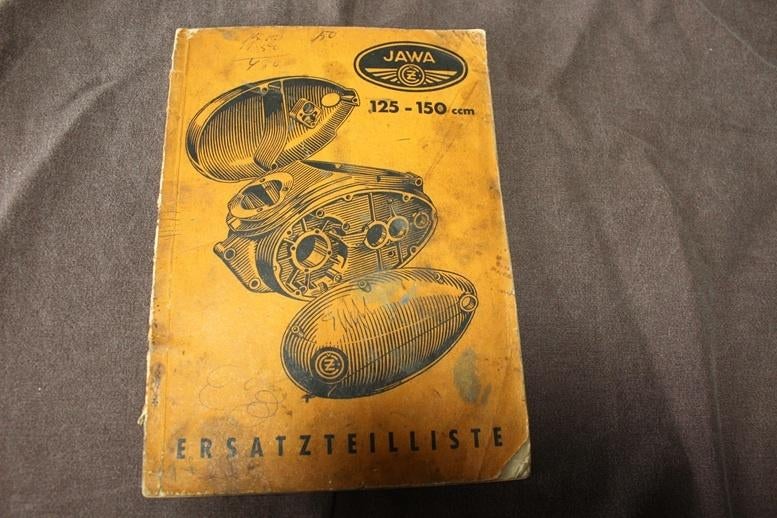 JAWA 125cc 150cc typ 351 352 1954 motorrad ersatzteil liste, Ophalen of Verzenden, Overige merken