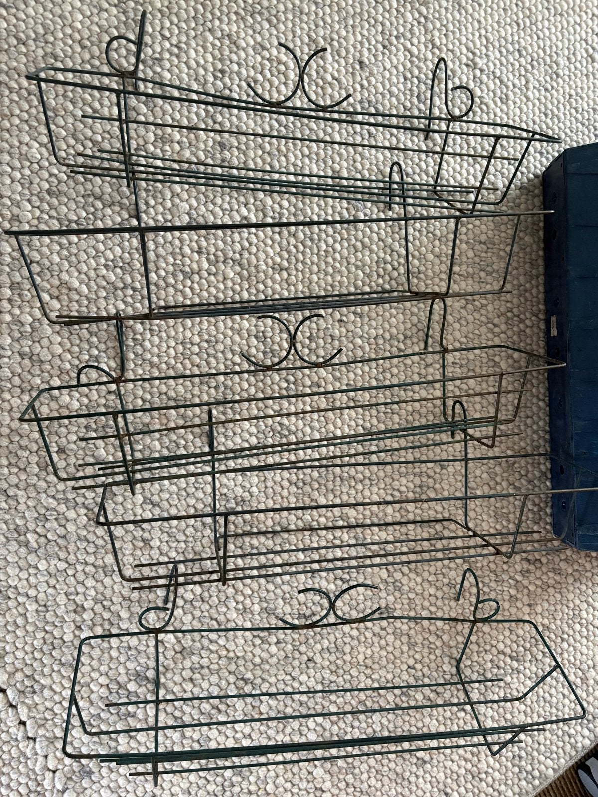 5 Plantenbak houders 80x14 cm, Ophalen, Gebruikt, Minder dan 30 cm, Balkon