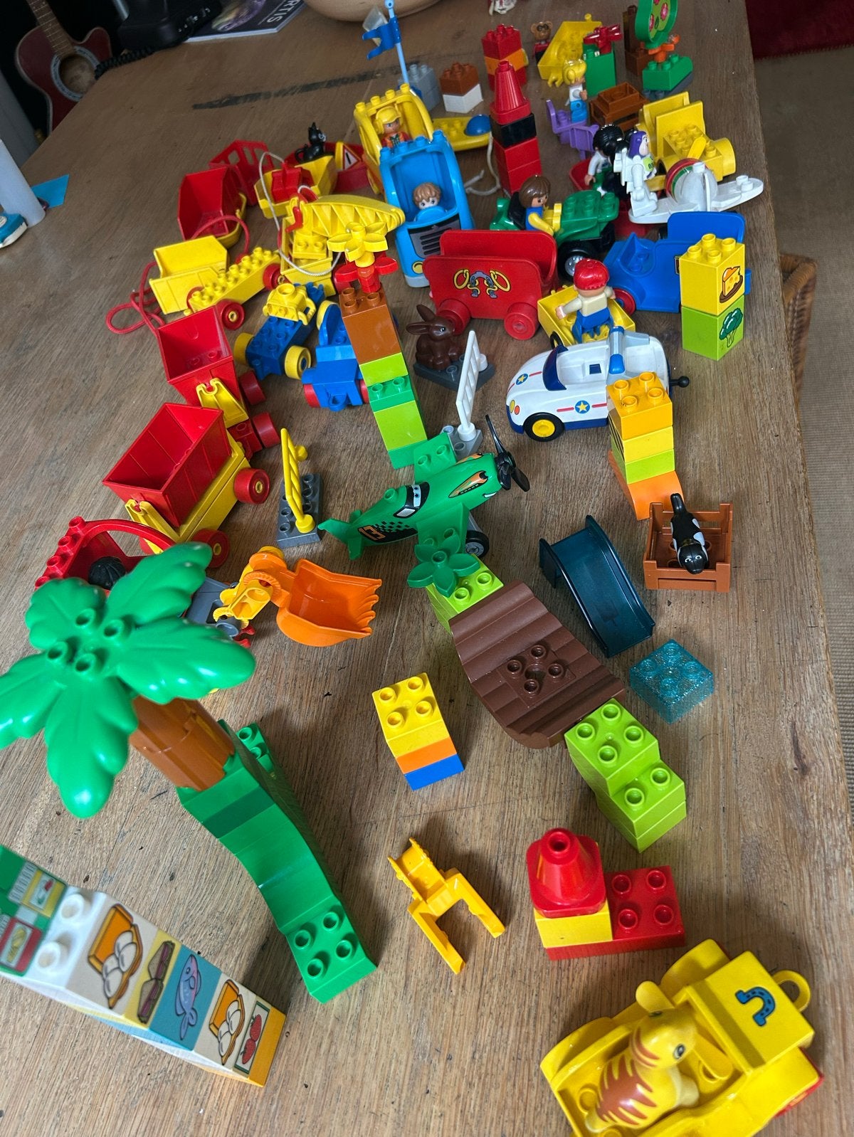 Grote partij Duplo speelgoed met diverse sets en figuren, Inclusief minifiguren, Gebruikt, Overige typen, Ophalen of Verzenden