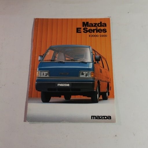 Mazda E 2000 & 2200 folder 1984 origineel NL tekst brochure, Ophalen of Verzenden, Gelezen, Mazda