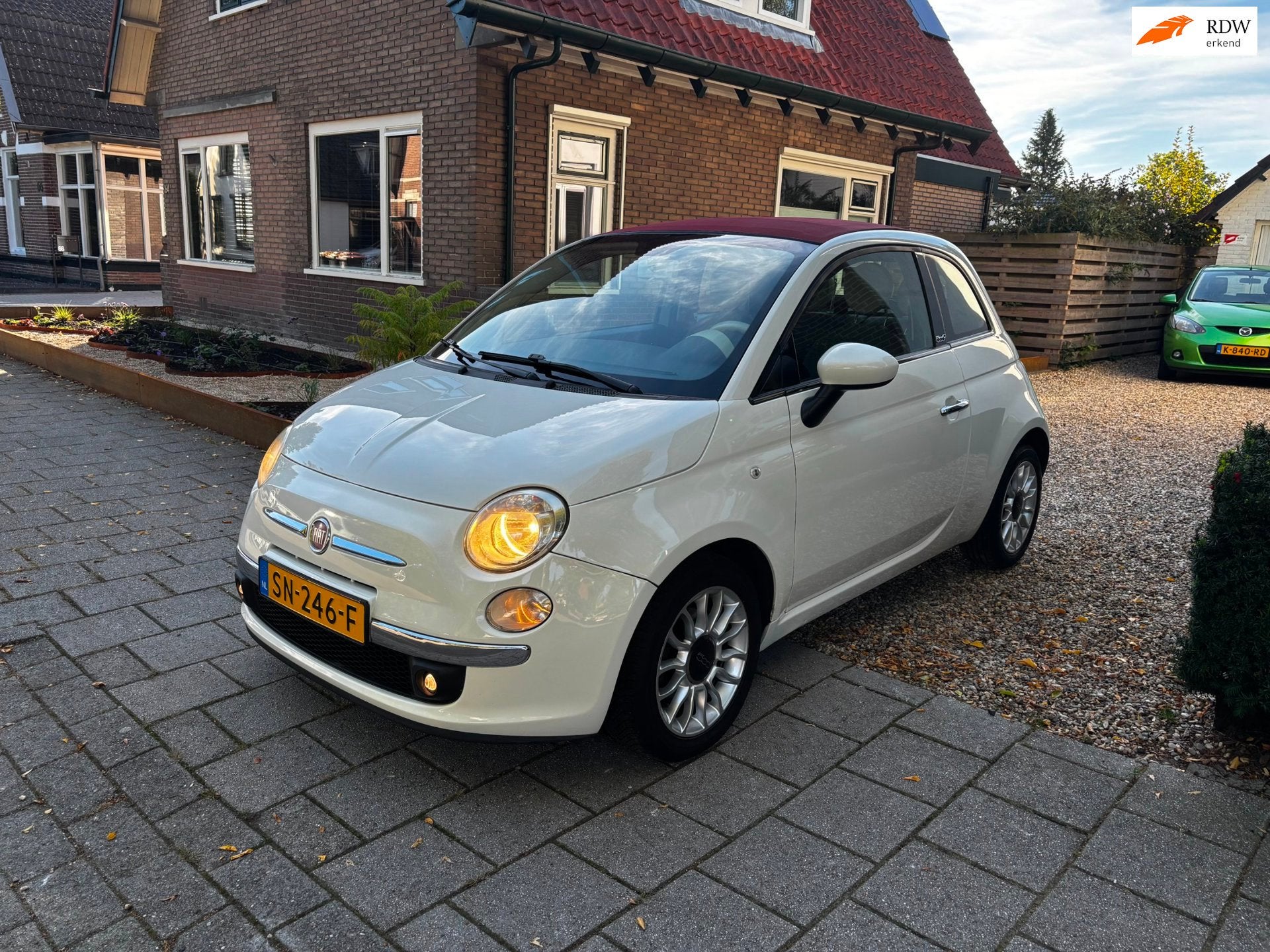 Fiat 500 C 0.9 TwinAir Lounge, 86pk, Clima, Pdc, Cabrio!, Auto's, Euro 5, 86 pk, Cabriolet, Leder en Stof