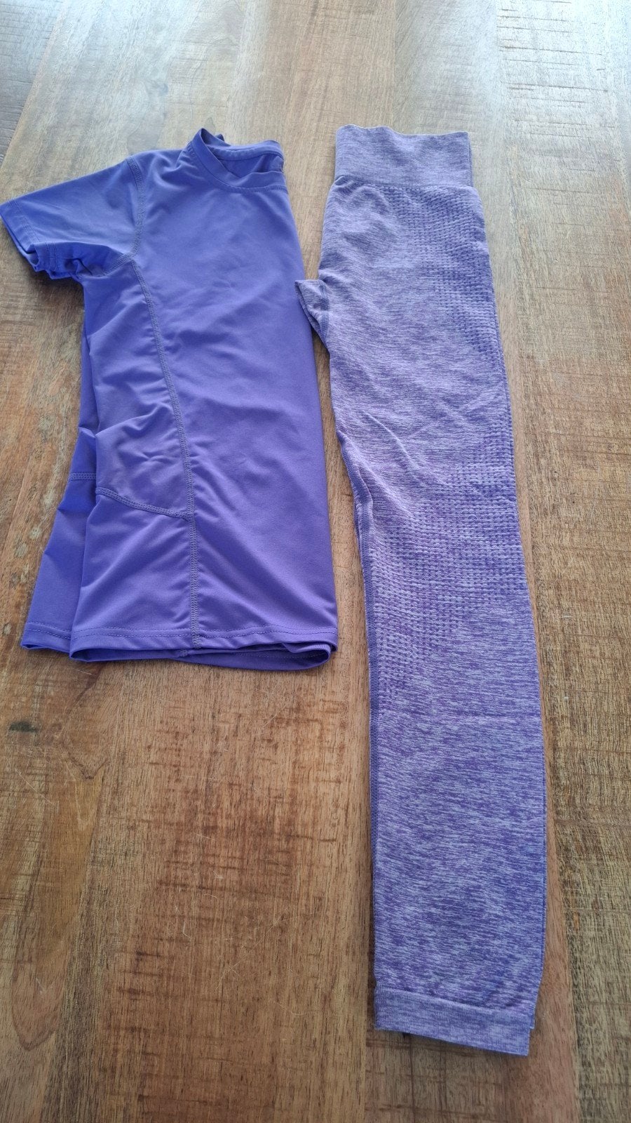 Paarse sportset - gymkleding maat 158, Kleding | Dames, Paars, Ophalen of Verzenden, Maat 34 (XS) of kleiner, Fitness of Aerobics