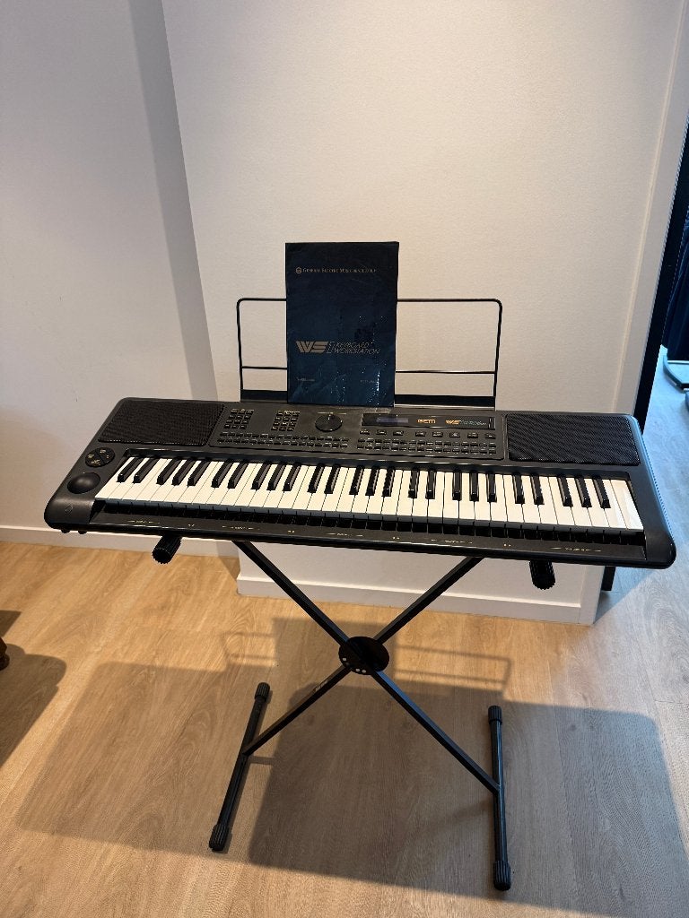 GEM WS1 Keyboard + standaard + 15 lesboeken, Midi-aansluiting, Ophalen, Overige merken, 61 toetsen