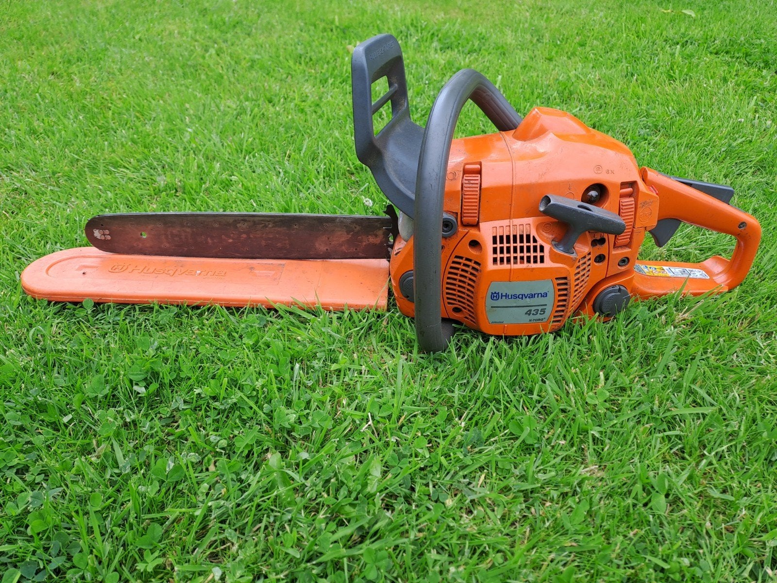 Husqvarna 435 kettingzaag, Ophalen, Gebruikt