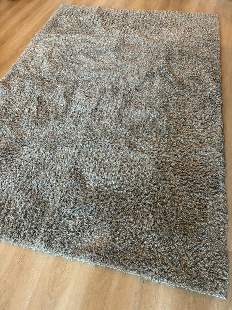 IKEA VINDEBÄK vloerkleed 160x230 cm, Ophalen, Gebruikt, Beige, 150 tot 200 cm